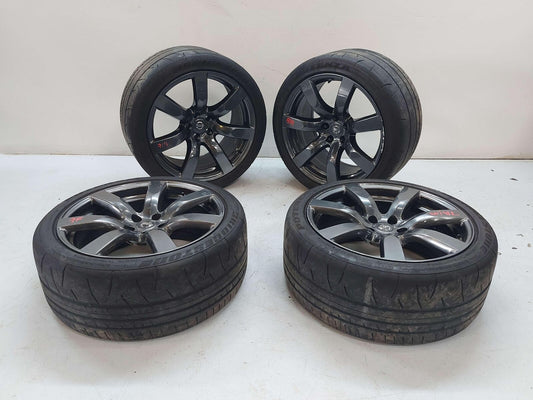 09-11 Nissan GT-R R35 Alloy Wheel Set of 4 20"x9.5"/10.5" w/ Runflat