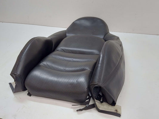 07-11 CHEVY CORVETTE FRONT LH LEFT LEATHER SEAT BACK COVER BLACK *NOTES*