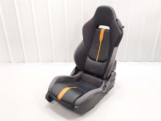 2018 Mclaren 570s Front LH Left Seat Black & Orange Leather & Suede *Flood! Note