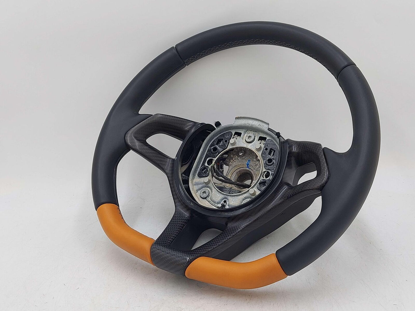 2018 Mclaren 570s Steering Wheel Carbon Fiber Black/Orange 8K KMS
