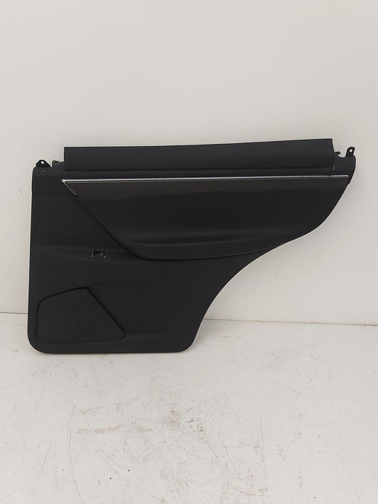 2017 TESLA X Right Rear Door Trim Panel 1058004-01-h Black Carbon Fiber Leather