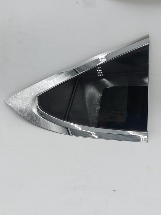 2017 TESLA X Right Quarter Glass window Rh Privacy Tint Chrome