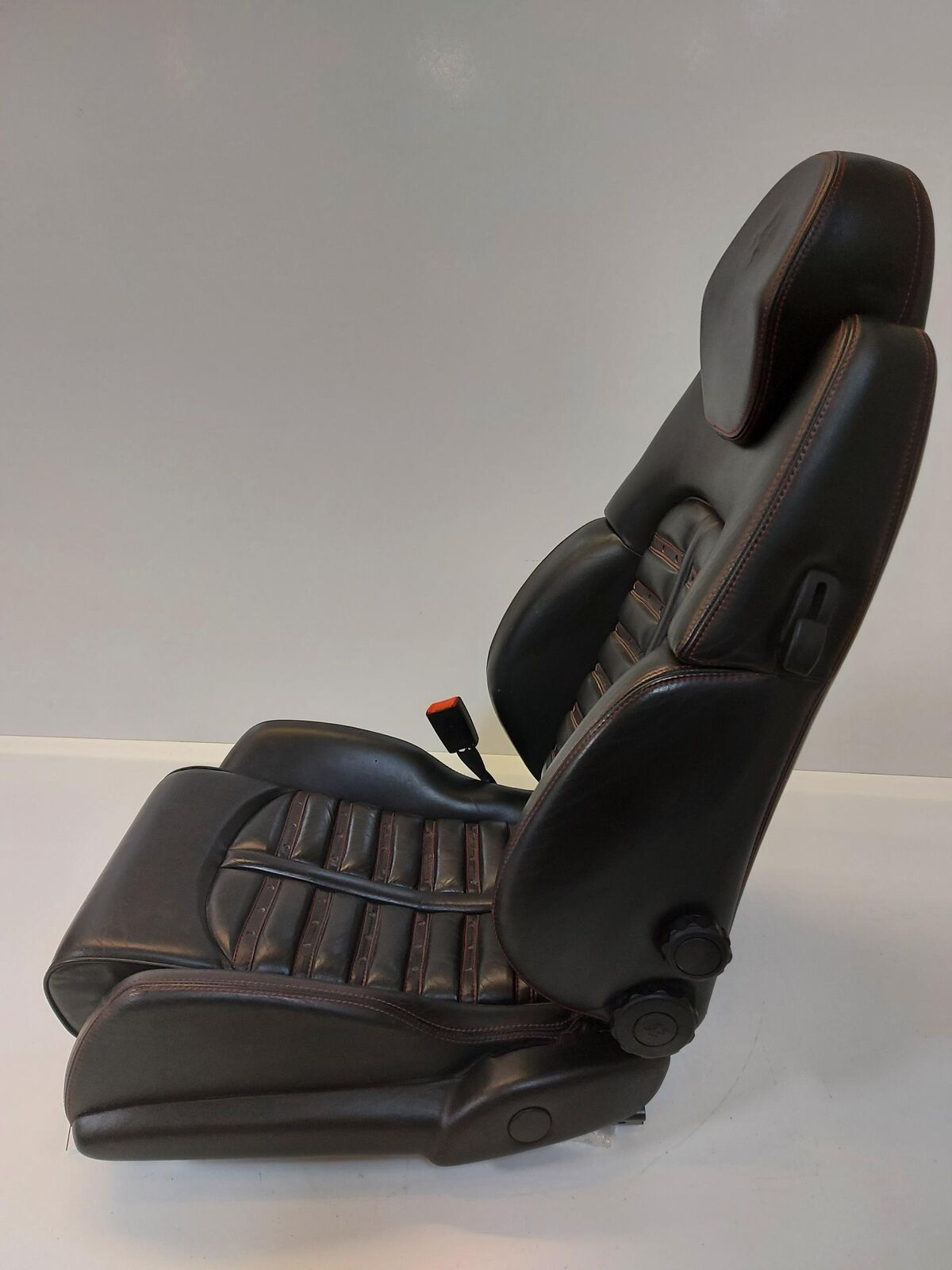 2000 Ferrari 360 Modena Front Seat Left Driver LH Black With Red Stitching