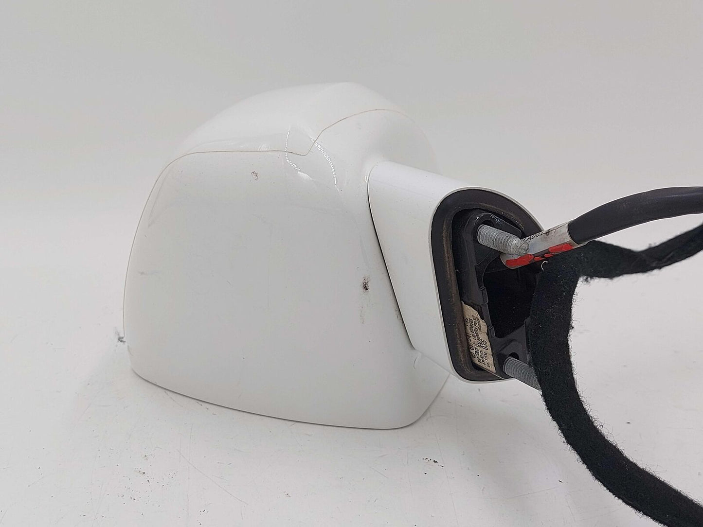 08-15 Audi R8 Left Door Mirror White Heated Power Folding *Scratched 3M Damage