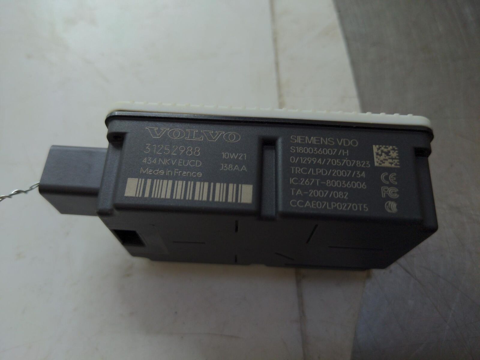2011 VOLVO xc70 SERIES 31252988 Central Lock Remote Receiver module