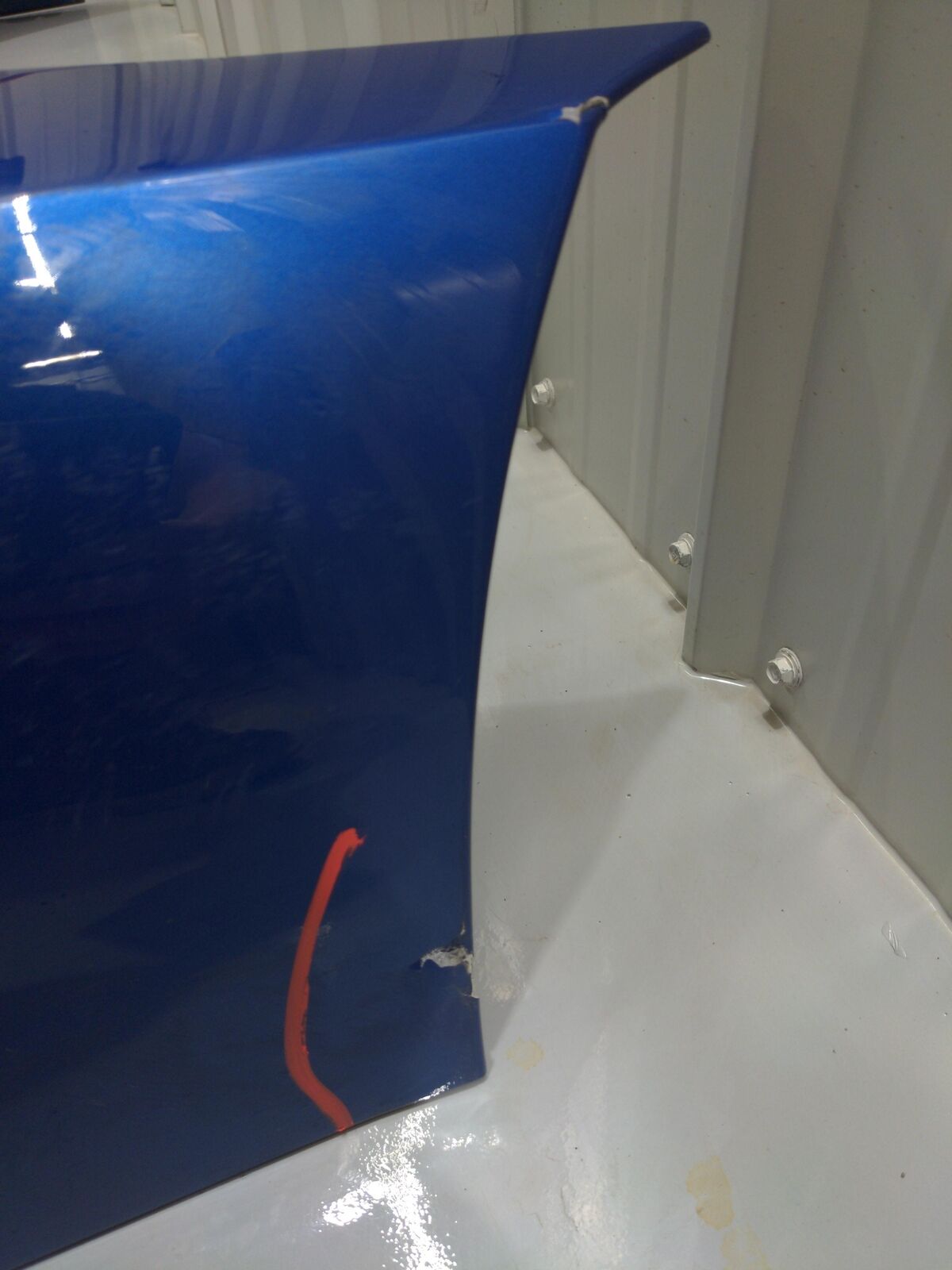 2018 LOTUS EVORA 410 SPORT Front Clamshell Hood Blue Fibreglass *Needs Repair*