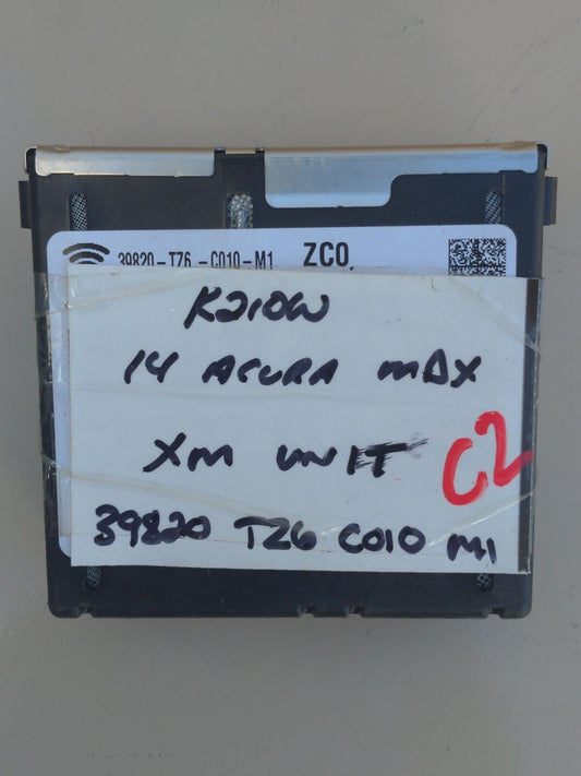 2014 ACURA MDX Chassis Brain Box 39820-tz6-c010-m1 Xm Satellite Radio Control