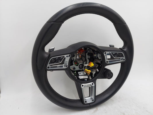 17-22 Porsche Cayman 718 Steering Wheel Black *Gouges* GT STYLE w/ paddle shift