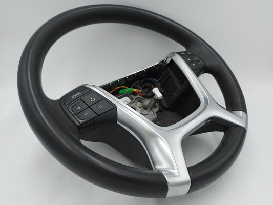 10-16 VOLVO XC70 Steering Wheel Black Leather Aluminum P31271093