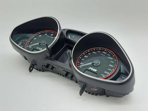 11-13 AUDI R8 5.2L 350 KPH SPEEDOMETER CLUSTER RED ACCENTS 420920930P 88K KMS