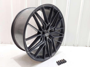 AFTERMARKET BRAELIN BR13 WHEEL RIM 22X10 DARK GREY FROM 2021 LAMBORGHINI URUS