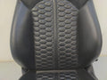 14 15 AUDI RS7 FRONT REAR SEAT SET BLACK LEATHER DIAMOND STITCH