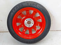 09-23 JAGUAR XF X250 WHEEL RIM COMPACT SPARE T135/80R18 4/32 RED 2R83-1007-RA