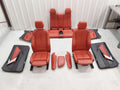 15-16 BMW 235I F23 FRONT REAR LEFT RIGHT CORAL RED INTERIOR SEAT SET & DOOR TRIM