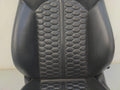 14 15 AUDI RS7 FRONT REAR LEFT RIGHT SEAT SET BLACK LEATHER DIAMOND STITCH
