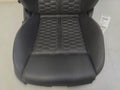 14 15 AUDI RS7 FRONT REAR SEAT SET BLACK LEATHER DIAMOND STITCH