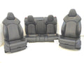 14 15 AUDI RS7 FRONT REAR LEFT RIGHT SEAT SET BLACK LEATHER DIAMOND STITCH