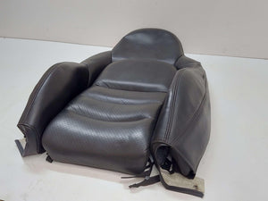 07-11 CHEVROLET CORVETTE C6 FRONT LH LEFT LEATHER SEAT BACK COVER BLACK *NOTES*