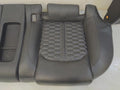 14 15 AUDI RS7 FRONT REAR LEFT RIGHT SEAT SET BLACK LEATHER DIAMOND STITCH
