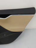 2014 Tesla S Rear RH Right Door Trim Panel Black And Tan *Notes* 1008105-09-k