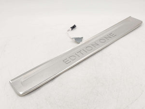 2022 MERCEDES EQS580 V297 FRONT LEFT SCUFF SILL PLATE TRIM 'EDITION ONE' SILVER