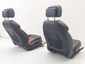 2016 AUDI S3 8V LEFT RIGHT FRONT REAR SEAT SET MAGMA RED & BLACK *NOTES*