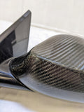 08 09 BMW 135 E82 LH Left Door Mirror Carbon fiber Pwr Folding Memory High Gloss