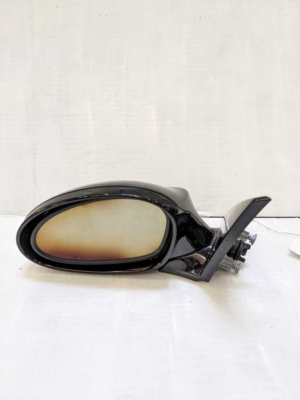 08 09 BMW 135 E82 LH Left Door Mirror Carbon fiber Pwr Folding Memory High Gloss