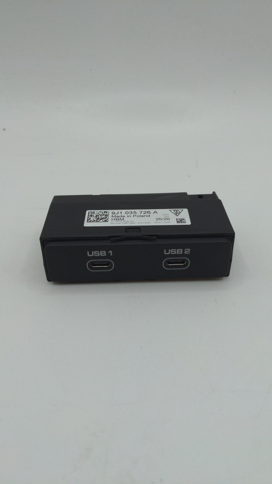 2020 PORSCHE TAYCAN 9j1035726a Double Usb Port From Console