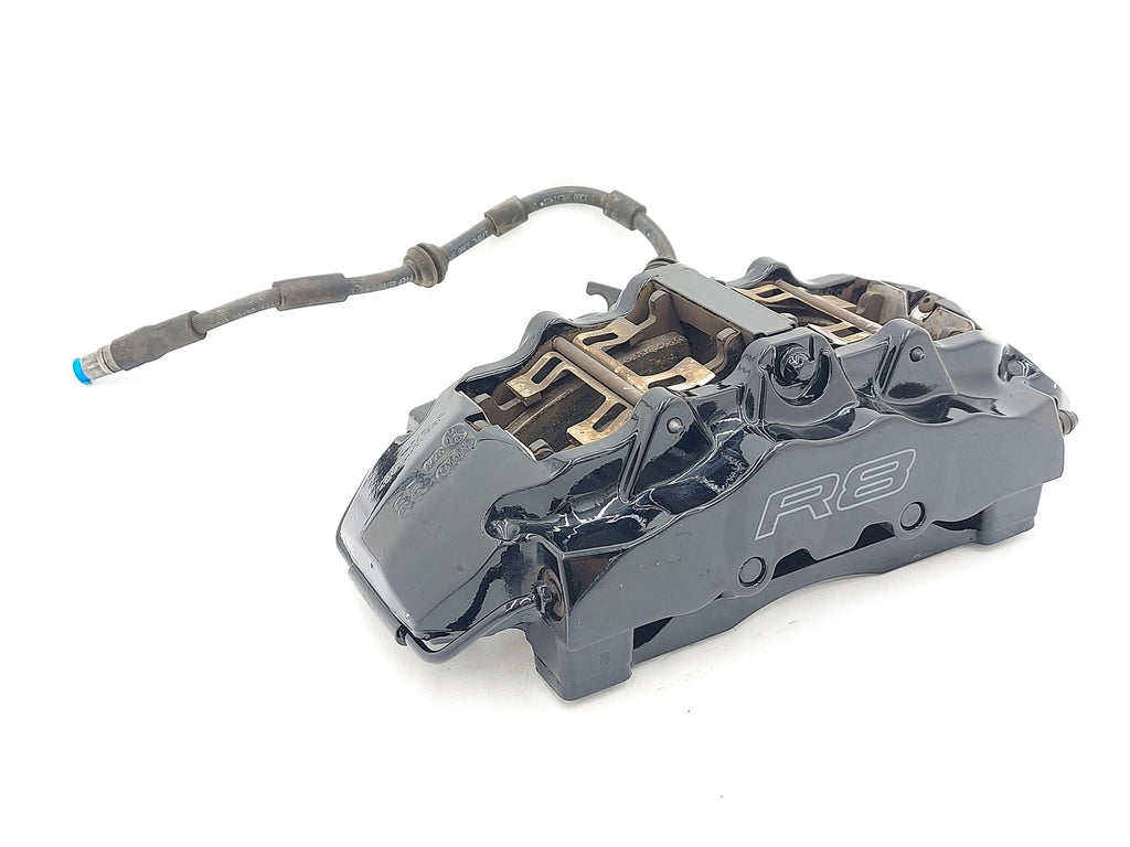 08-09 AUDI R8 FRONT RH RIGHT CALIPER BLACK 420615108 *CHIPPED*