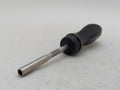 SNAP ON BLACK RATCHETING SCREW DRIVER SSDMR4B *GOUGED HANDLE RUSTY BITS*
