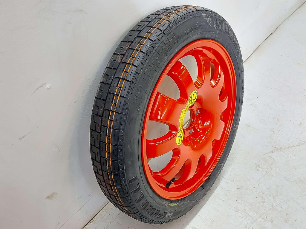 09-23 JAGUAR XF X250 WHEEL RIM COMPACT SPARE T135/80R18 4/32 RED 2R83-1007-RA