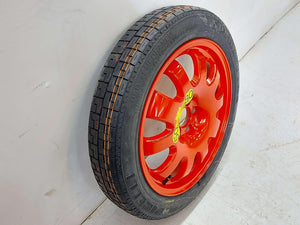 09-23 JAGUAR XF X250 WHEEL RIM COMPACT SPARE T135/80R18 4/32 RED 2R83-1007-RA