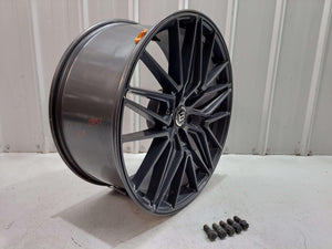 AFTERMARKET BRAELIN BR13 WHEEL RIM 22X10 DARK GREY FROM 2021 LAMBORGHINI URUS