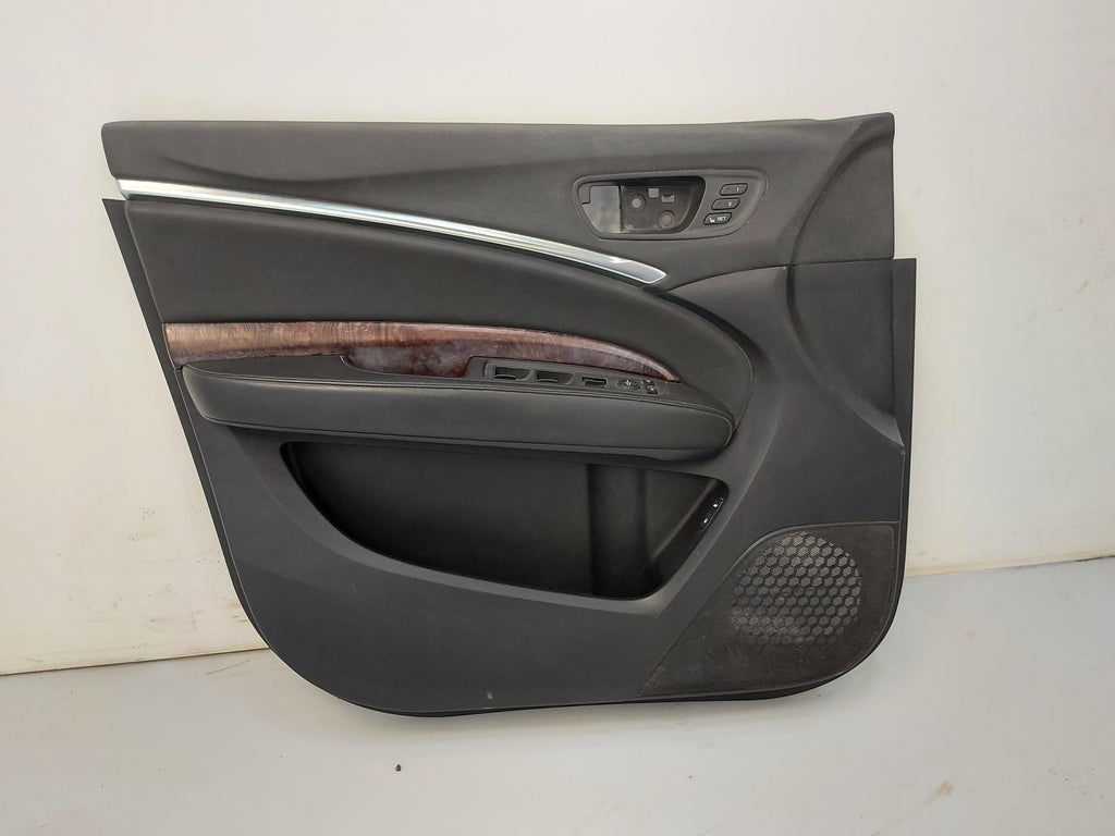 14-16 Acura MDX Front LH Left Door Trim Panel Black H00317850