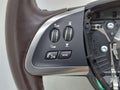 12-15 JAGUAR XF X260 STEERING WHEEL HEATED TRUFFLE BROWN LEATHER 034ED CX23CCAMS