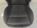 14 15 AUDI RS7 FRONT REAR LEFT RIGHT SEAT SET BLACK LEATHER DIAMOND STITCH