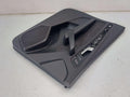 18-20 AUDI SQ5 80A FRONT LEFT DOOR TRIM PANEL BLACK W/ ROCK GRAY STITCHING EI
