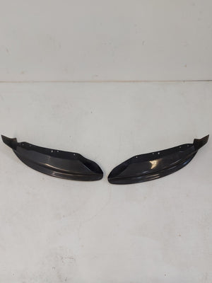 08-13 BMW 135I Front Bumper Lip Carbon Fibre Winglet Chin Spoilers *Notes*