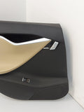2014 Tesla S Rear LH Left Door Card Inner Trim Panel Black And Tan 6006133-09-K