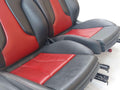 2016 AUDI S3 8V LEFT RIGHT FRONT REAR SEAT SET MAGMA RED & BLACK *NOTES*