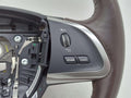12-15 JAGUAR XF X260 STEERING WHEEL HEATED TRUFFLE BROWN LEATHER 034ED CX23CCAMS