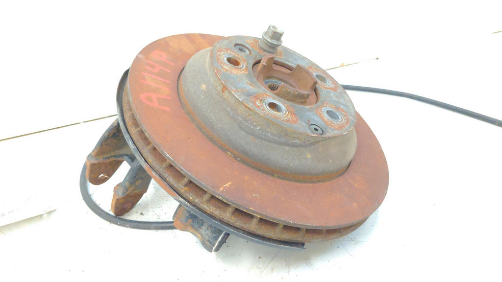 03-06 08-10 PORSCHE CAYENNE REAR RIGHT SPINDLE KNUCKLE HUB W/ ROTOR 7L0505436B