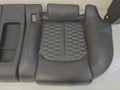 14 15 AUDI RS7 FRONT REAR SEAT SET BLACK LEATHER DIAMOND STITCH
