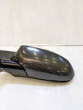 08 09 BMW 135 E82 LH Left Door Mirror Carbon fiber Pwr Folding Memory High Gloss