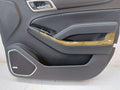 15-20 GMC YUKON DENALI 6.2L FRONT RIGHT DOOR TRIM PANEL WOOD TRIM BLACK *NOTE
