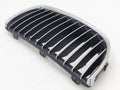 07-08 BMW 335I E90 SEDAN RIGHT GRILL GRILLE UPPER CHROME EDGE CENTER FINS SEDAN