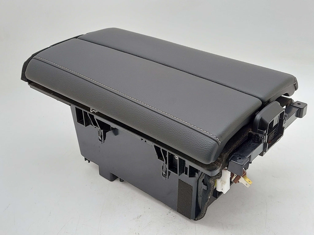 2023 GENESIS G80 CONSOLE LID ARMREST BLACK LEATHER WHITE STITCHING 84660-T1000