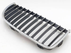07-08 BMW 335I E90 SEDAN RIGHT GRILL GRILLE UPPER CHROME EDGE CENTER FINS SEDAN