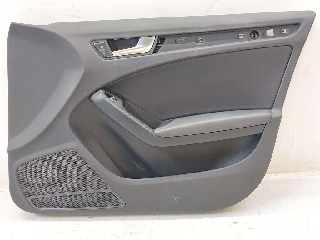 13-16 AUDI A4 B8 QUATTRO AWD FRONT RIGHT DOOR TRIM PANEL BLACK LEATHERETTE *NOTE